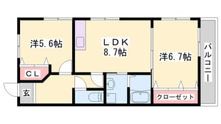 大蔵谷駅 徒歩9分 2階の物件間取画像